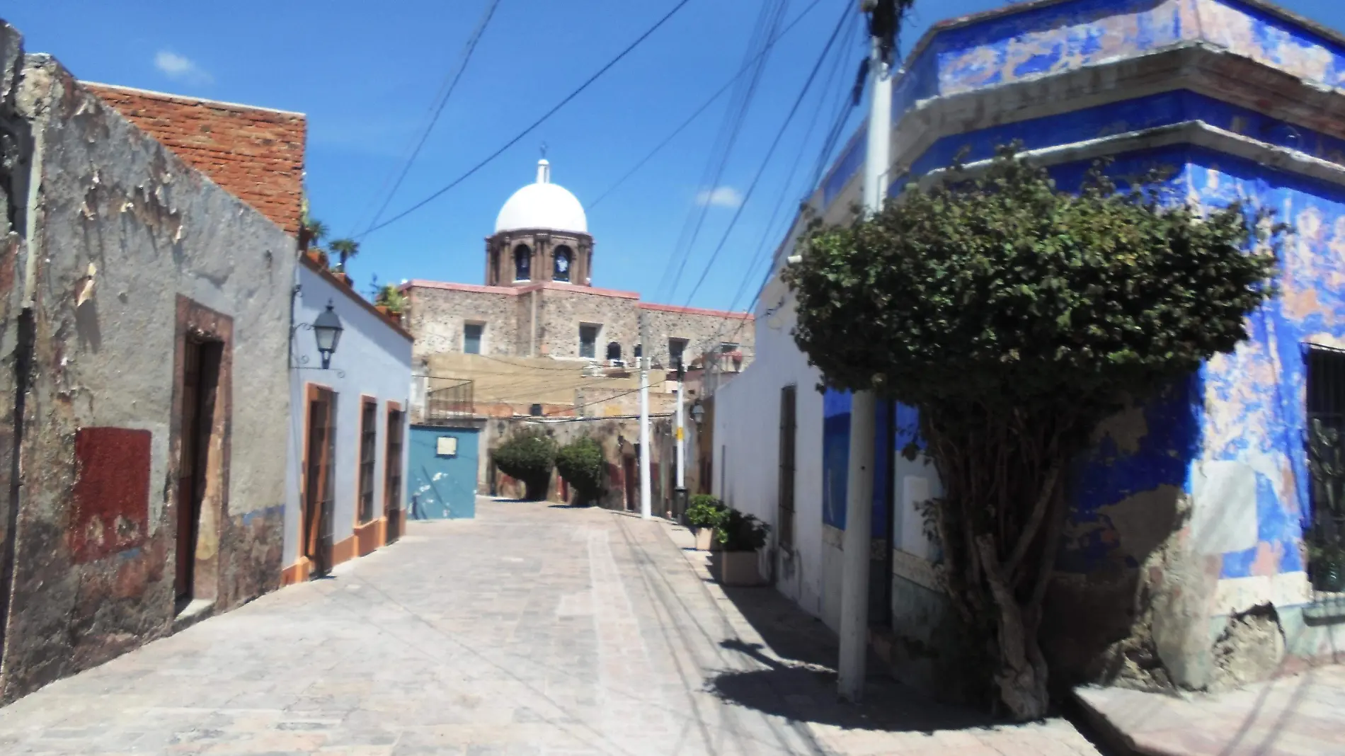 Antigua calle de la Degollada o de las Tamboras  esq Diamante Andador Progreso y Altamirano